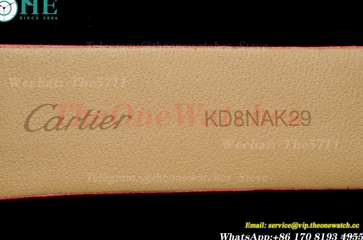 Dumont RG SA AF Quartz Santos Dial Dia Silver Red 0308